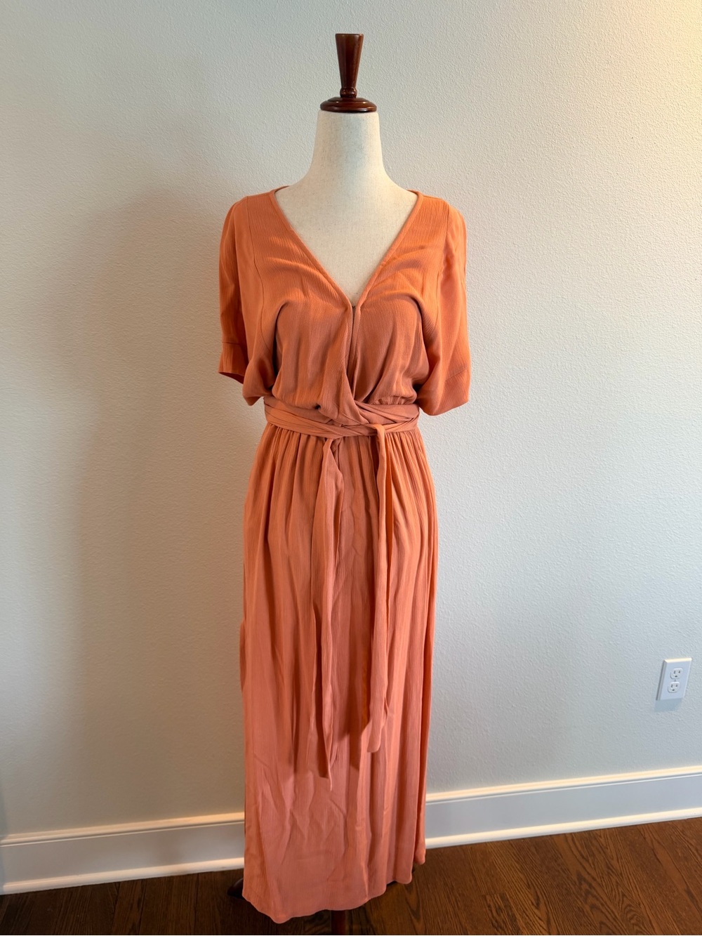 Hazel + Folk Women's Midi Dress in Coral